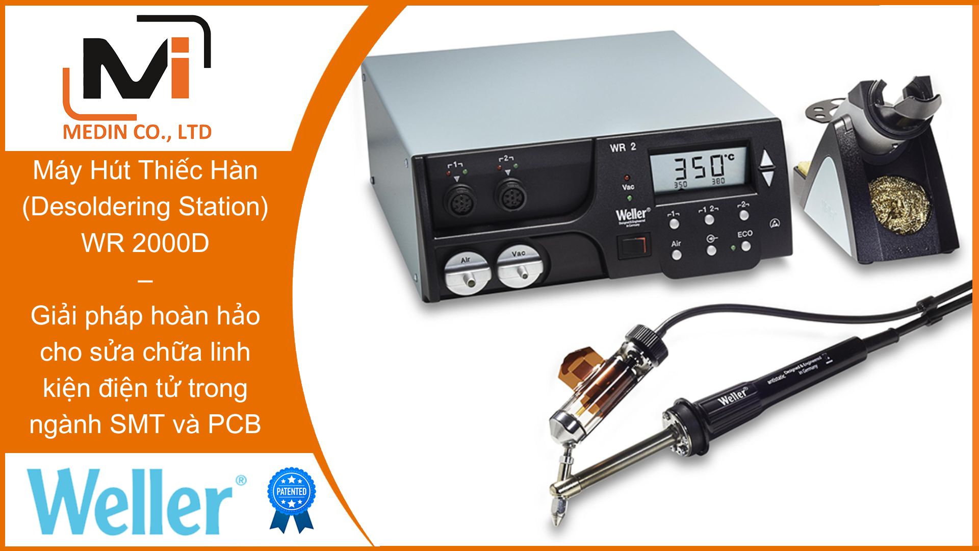 Tìm hiểu Máy Hút Thiếc Hàn (Desoldering Station) WR 2000D và vai trò quan trọng trong sửa chữa và hàn linh kiện điện tử